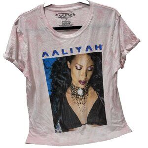 Aaliyah Women's Large T-Shirt -Pre Owned Singer Music Icon Tee* As Is!